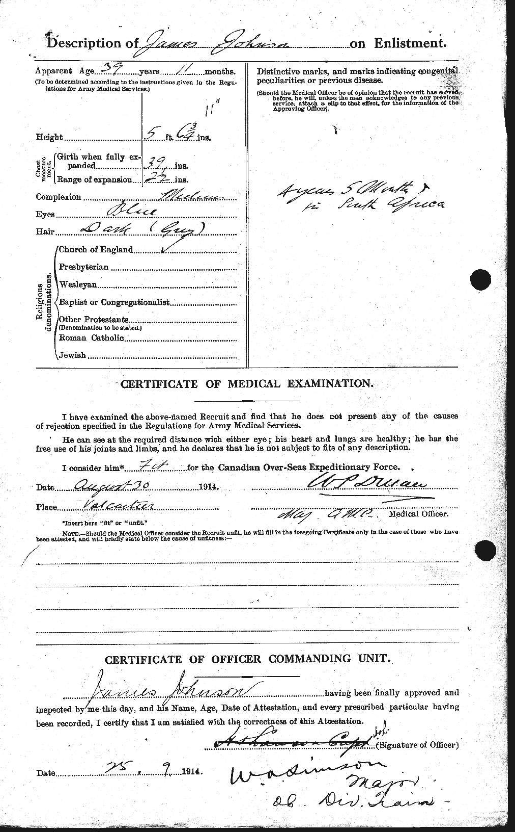 Personnel Records of the First World War - CEF 420605b