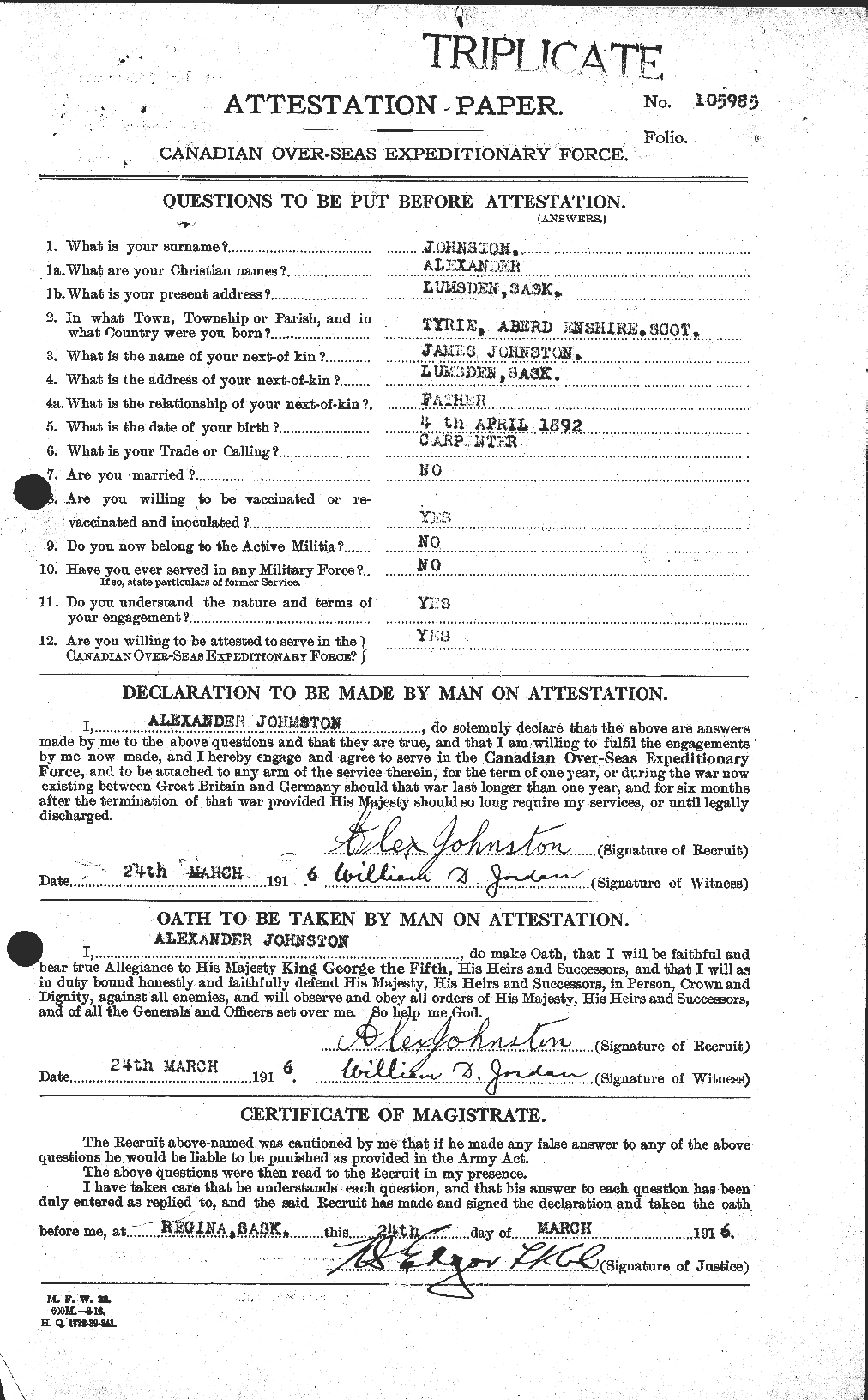 Personnel Records of the First World War - CEF 420955a