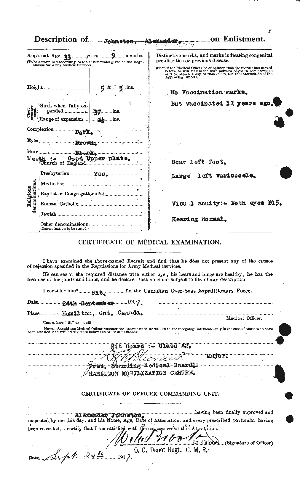 Personnel Records of the First World War - CEF 420962b