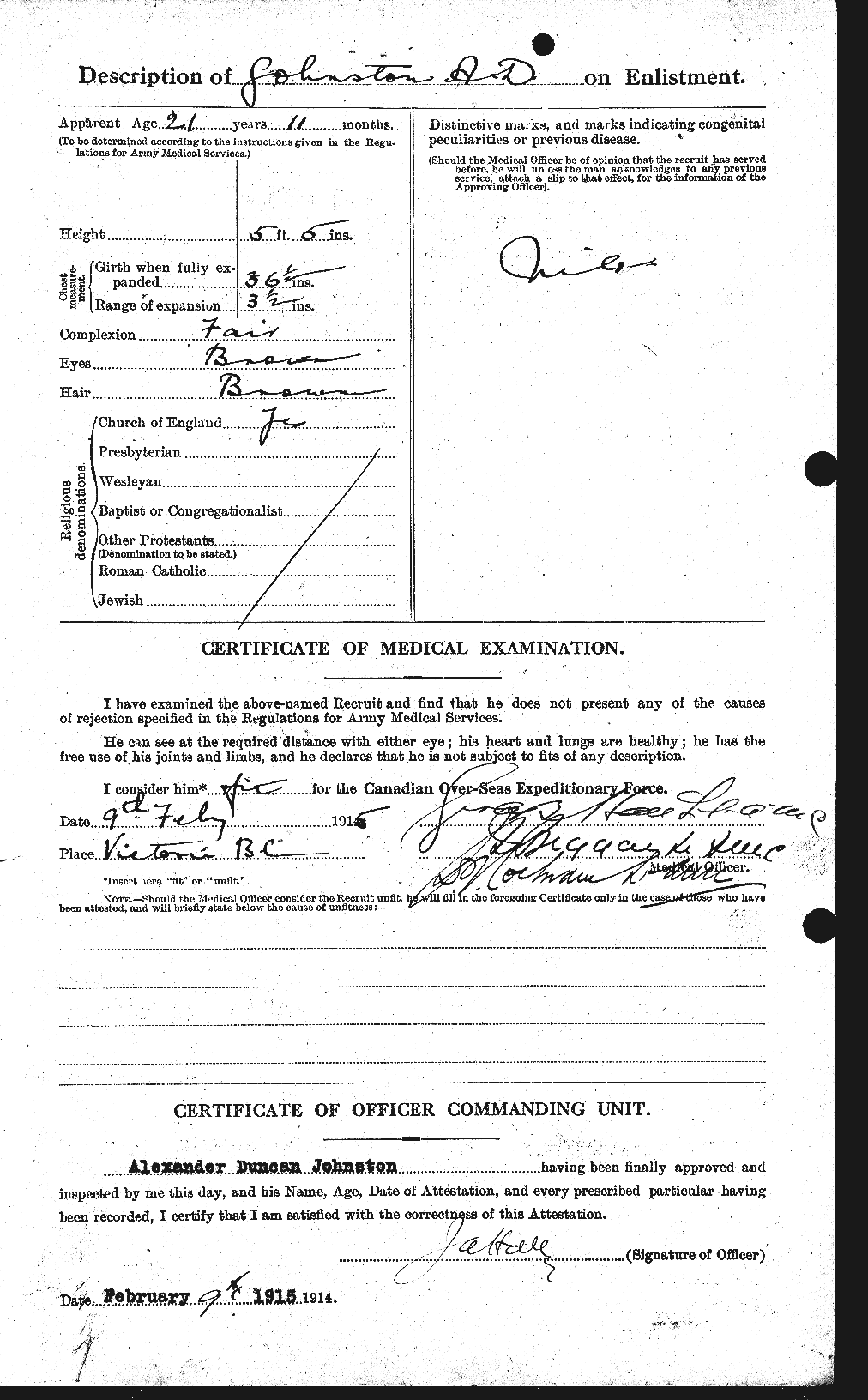 Personnel Records of the First World War - CEF 420972b