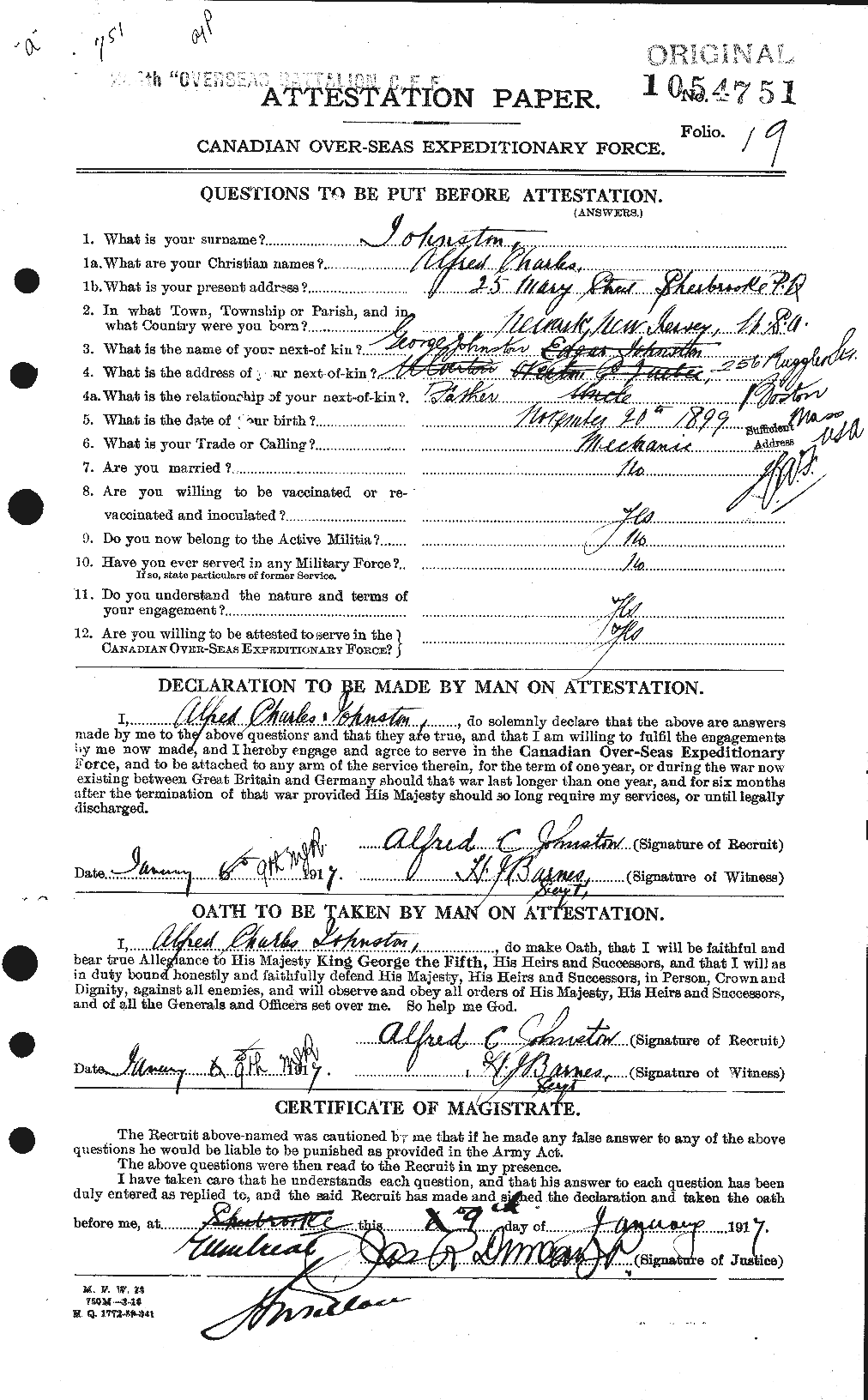 Personnel Records of the First World War - CEF 420988a