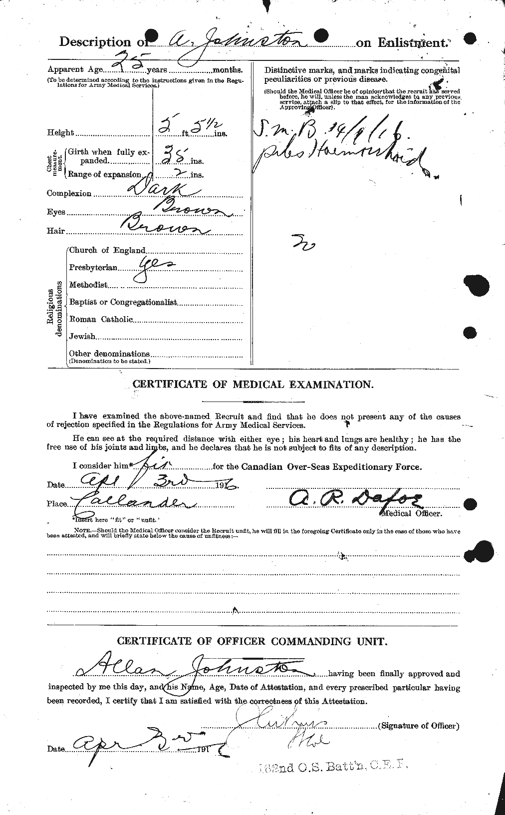 Personnel Records of the First World War - CEF 420997b