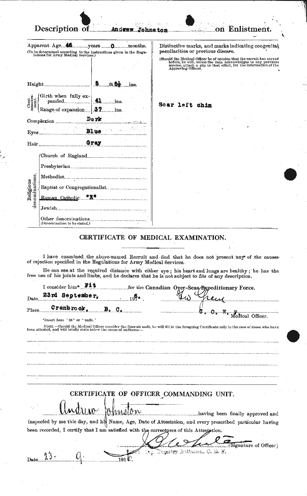 Personnel Records of the First World War - CEF 421007b
