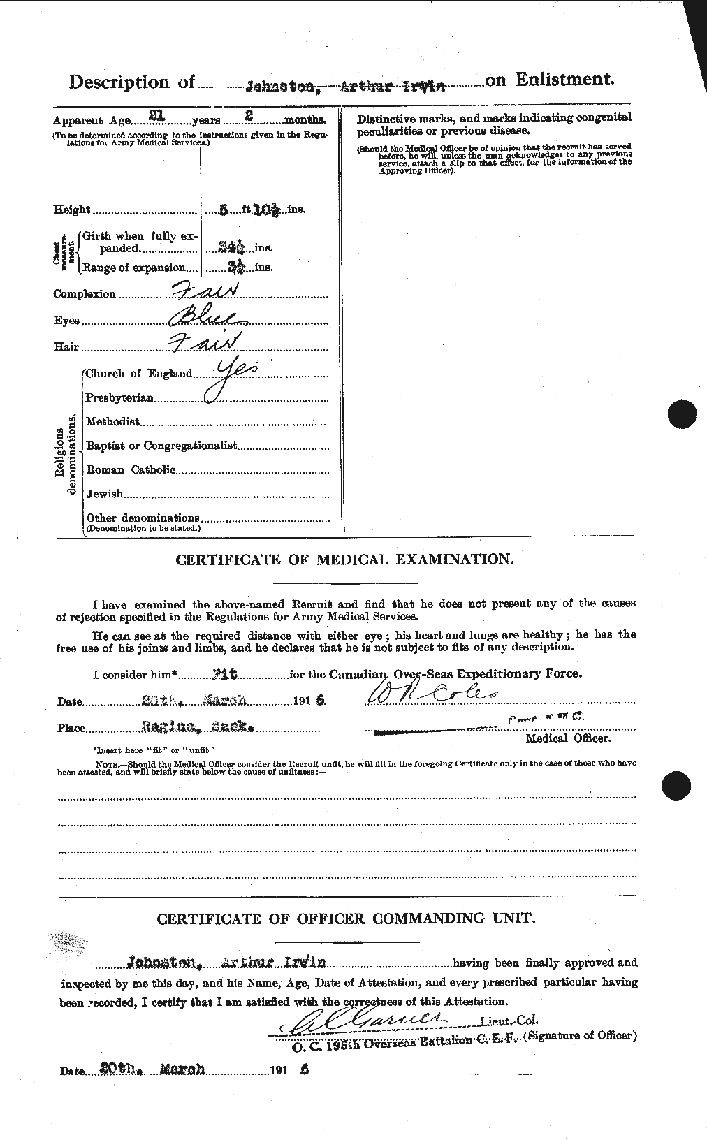 Personnel Records of the First World War - CEF 421048b