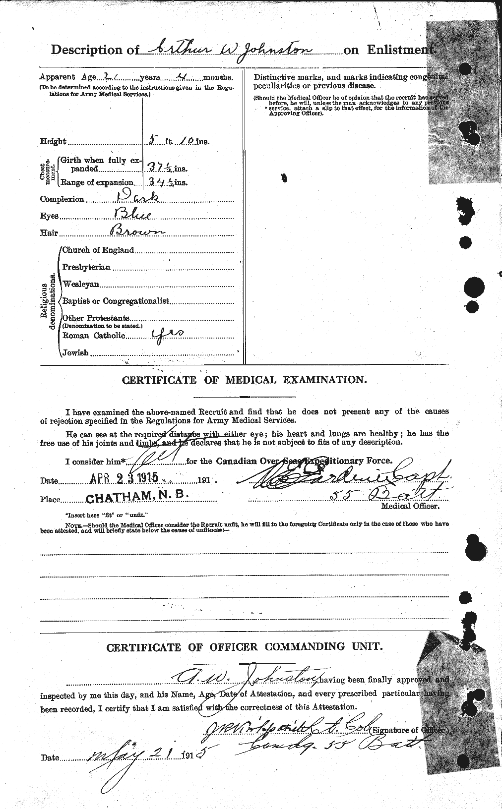 Personnel Records of the First World War - CEF 421055b