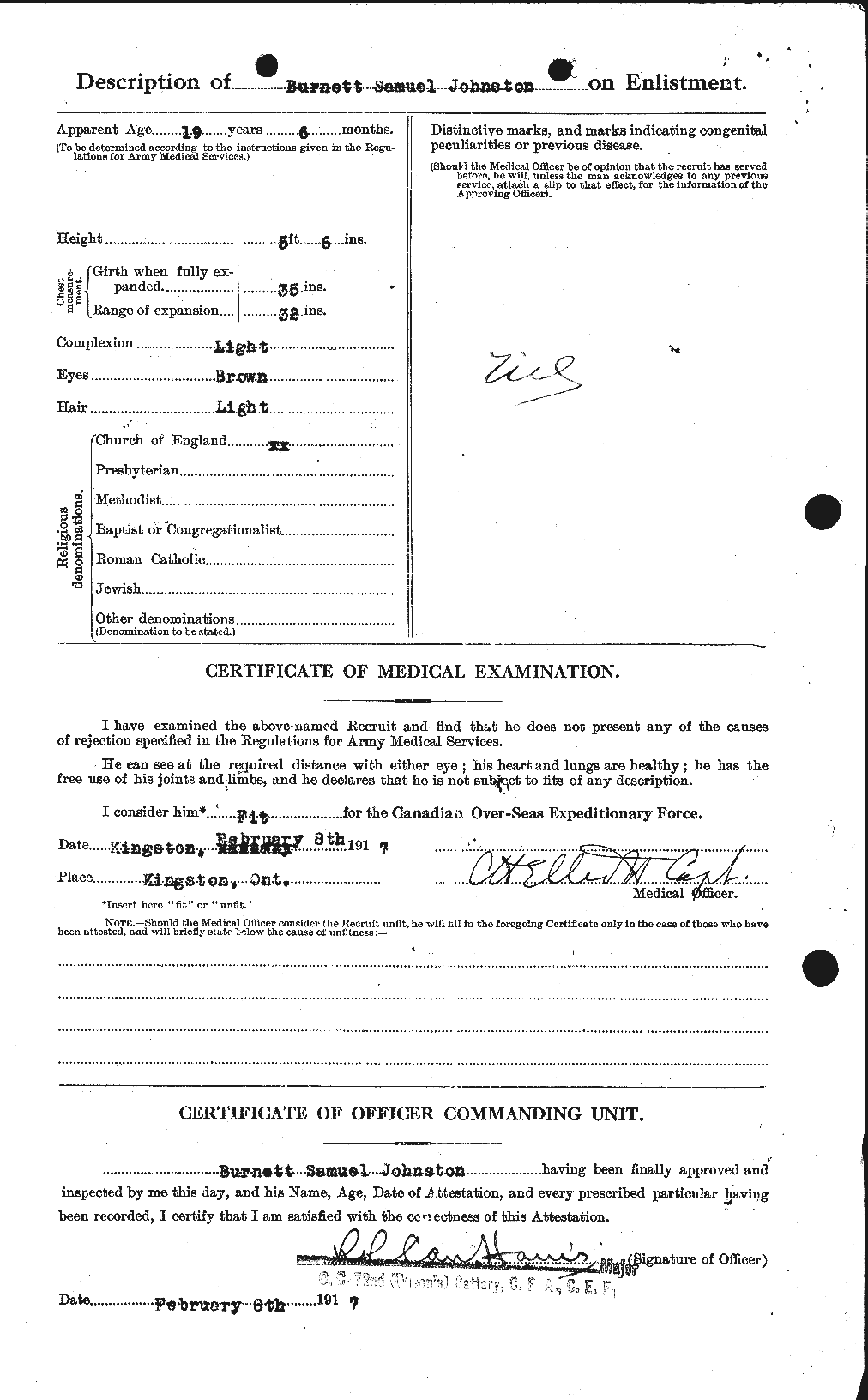 Personnel Records of the First World War - CEF 421084b