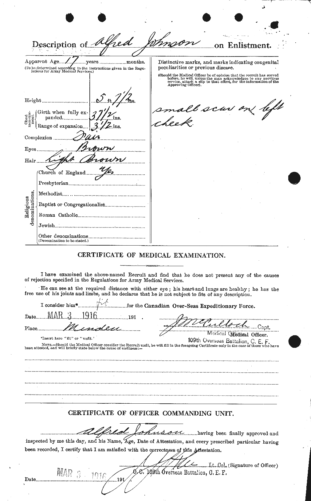 Personnel Records of the First World War - CEF 421192b