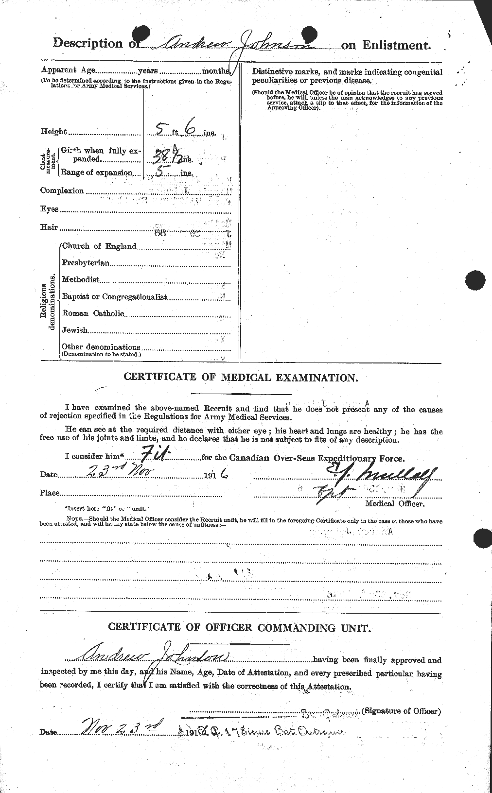 Personnel Records of the First World War - CEF 421206b