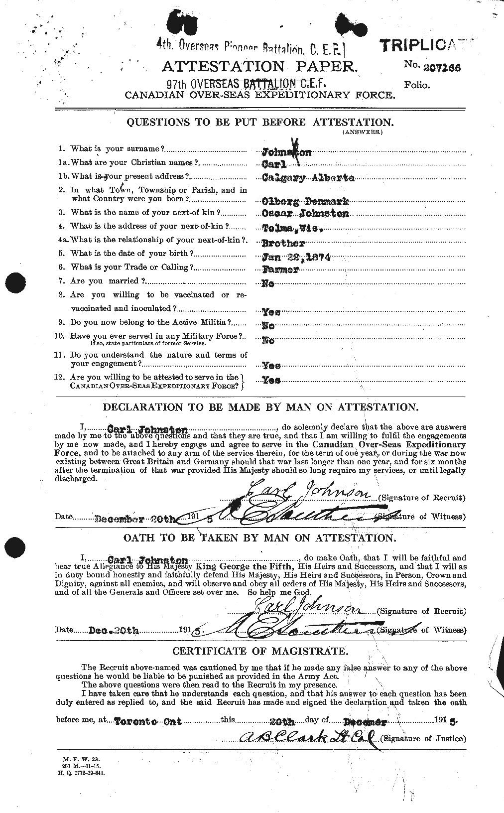 Personnel Records of the First World War - CEF 421338a