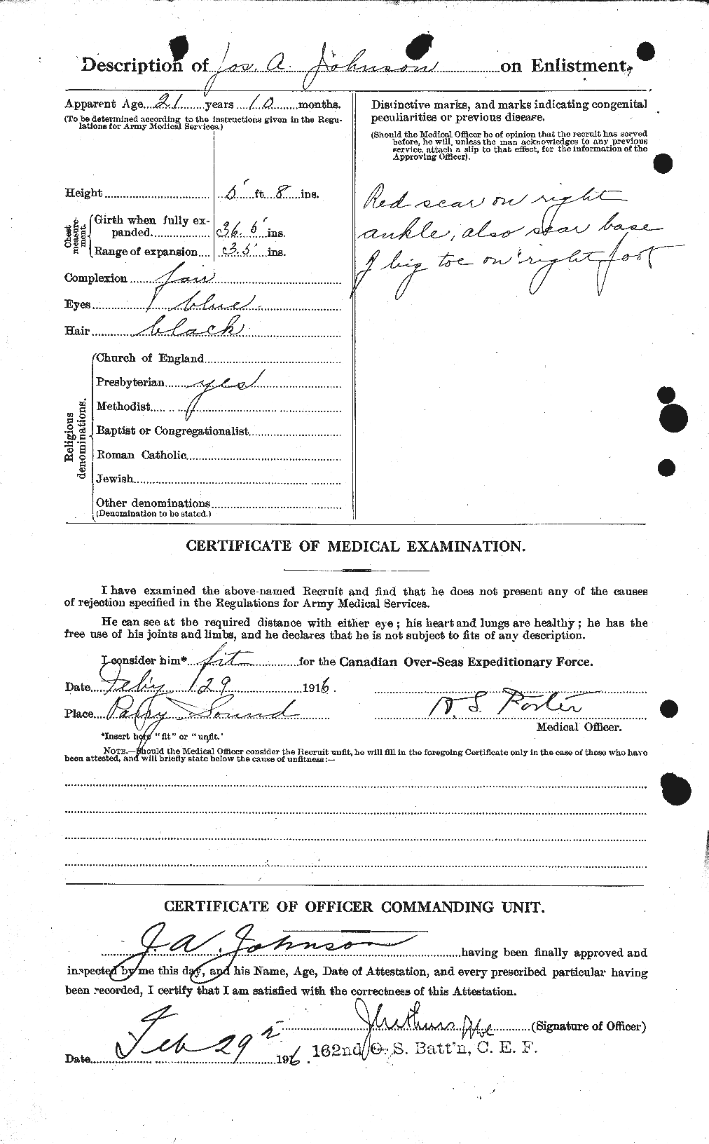 Personnel Records of the First World War - CEF 422024b