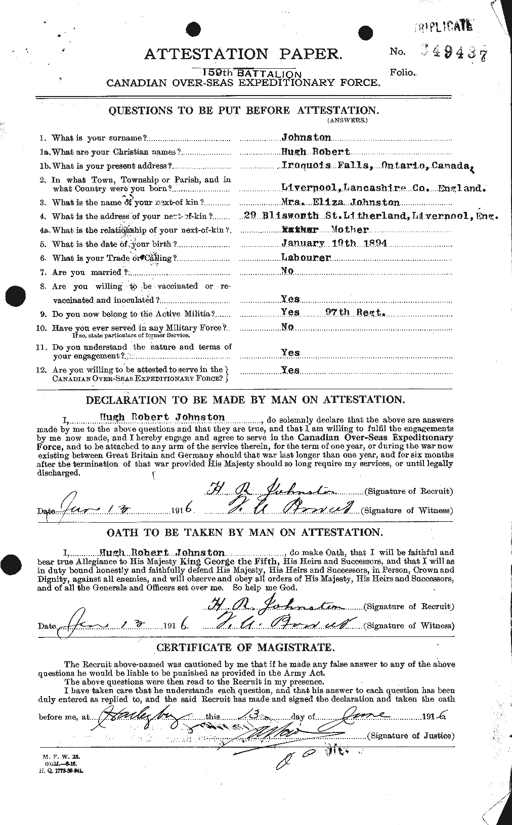 Personnel Records of the First World War - CEF 422668a