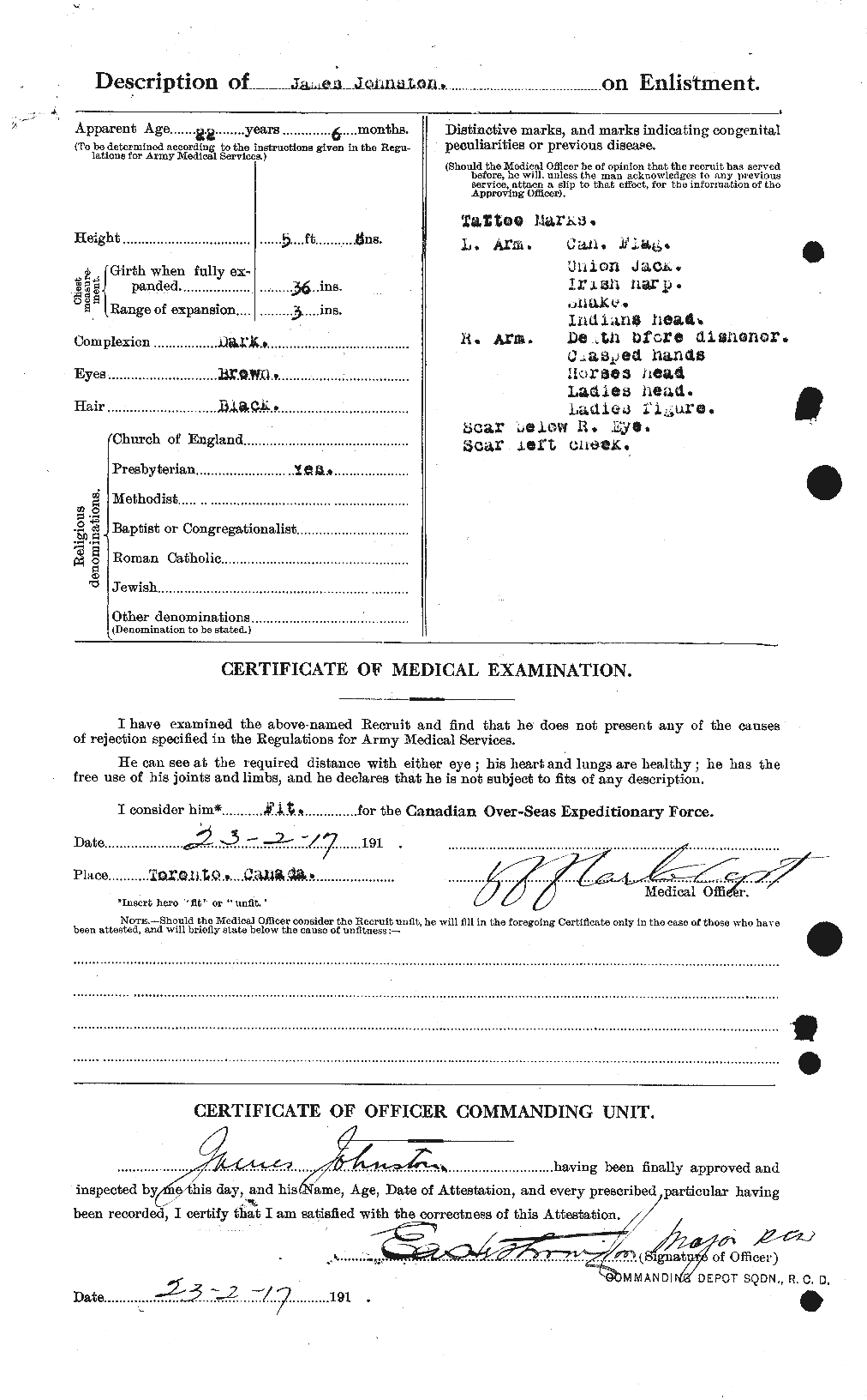 Personnel Records of the First World War - CEF 422689b