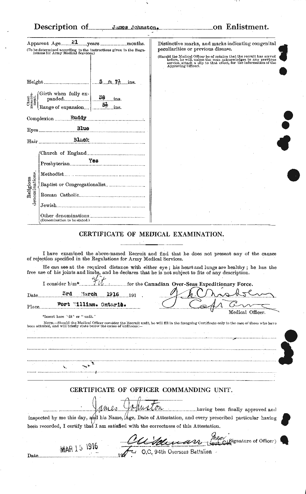 Personnel Records of the First World War - CEF 422702b