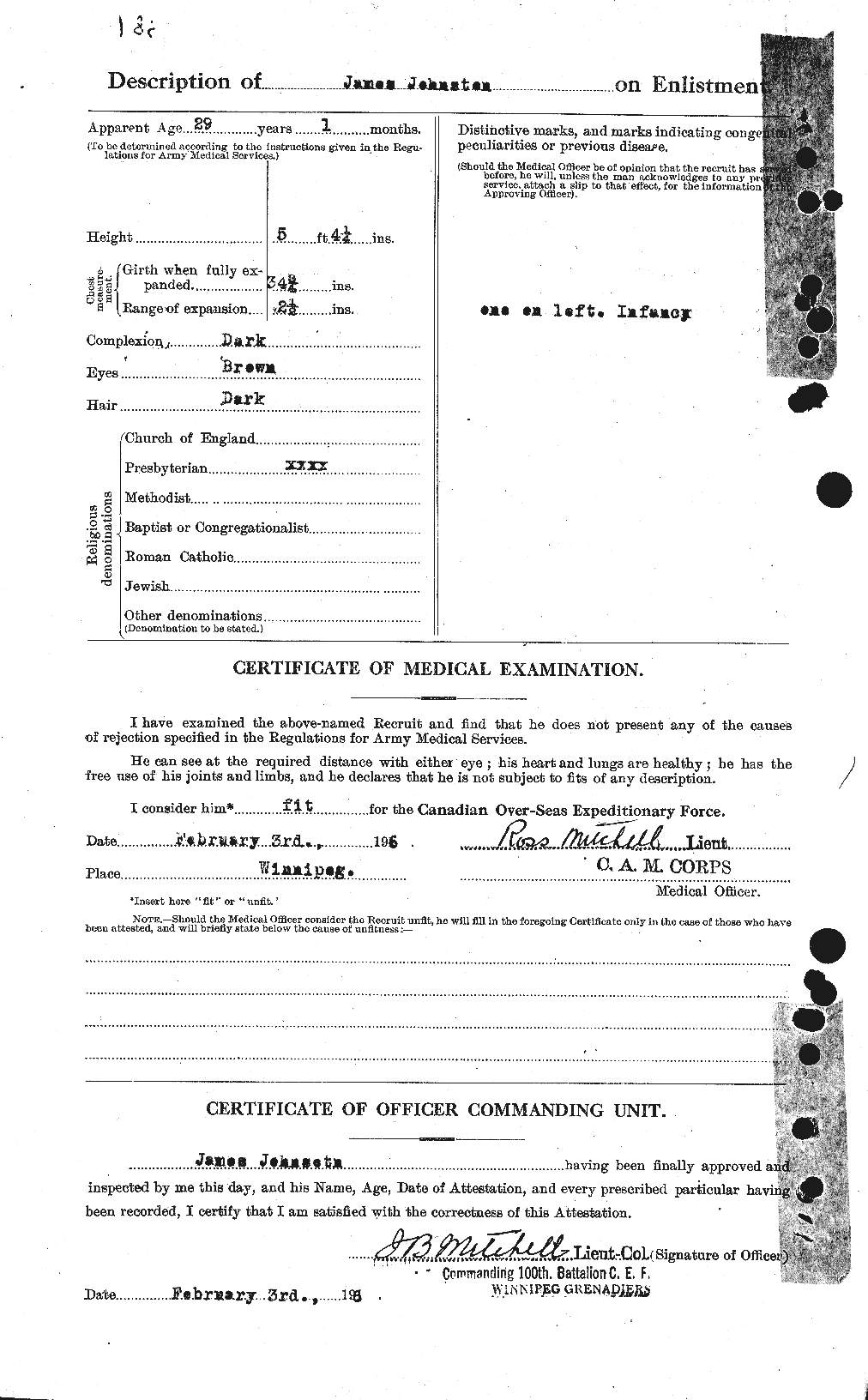 Personnel Records of the First World War - CEF 422705b