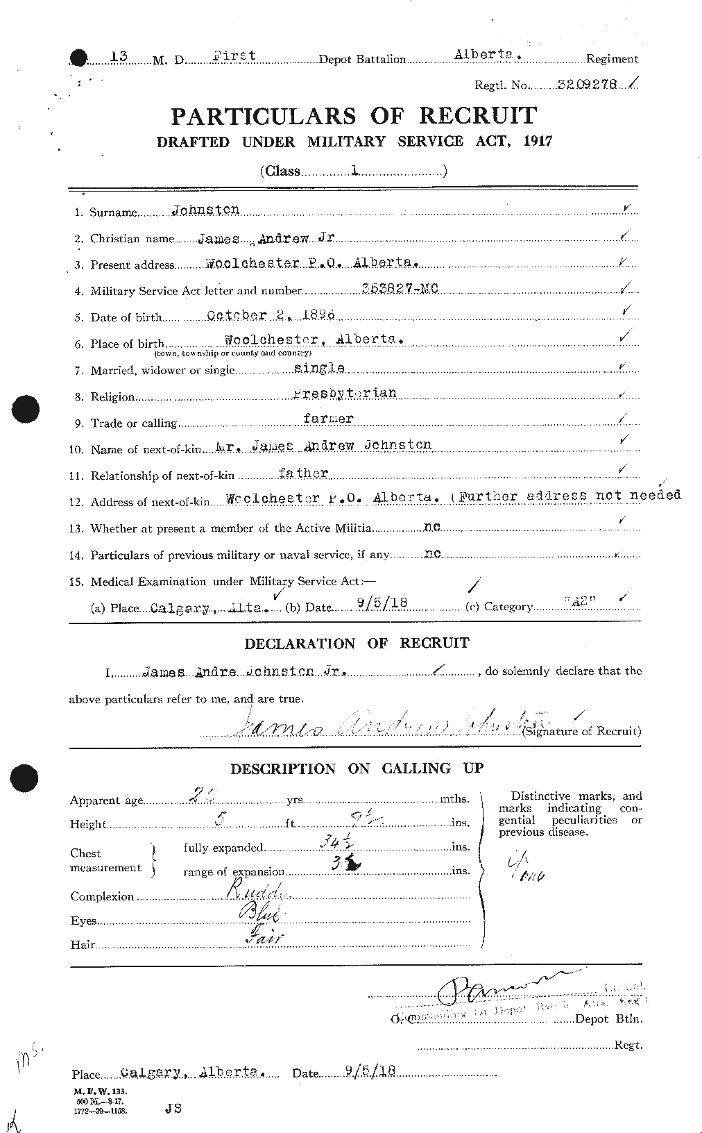 Personnel Records of the First World War - CEF 422720a