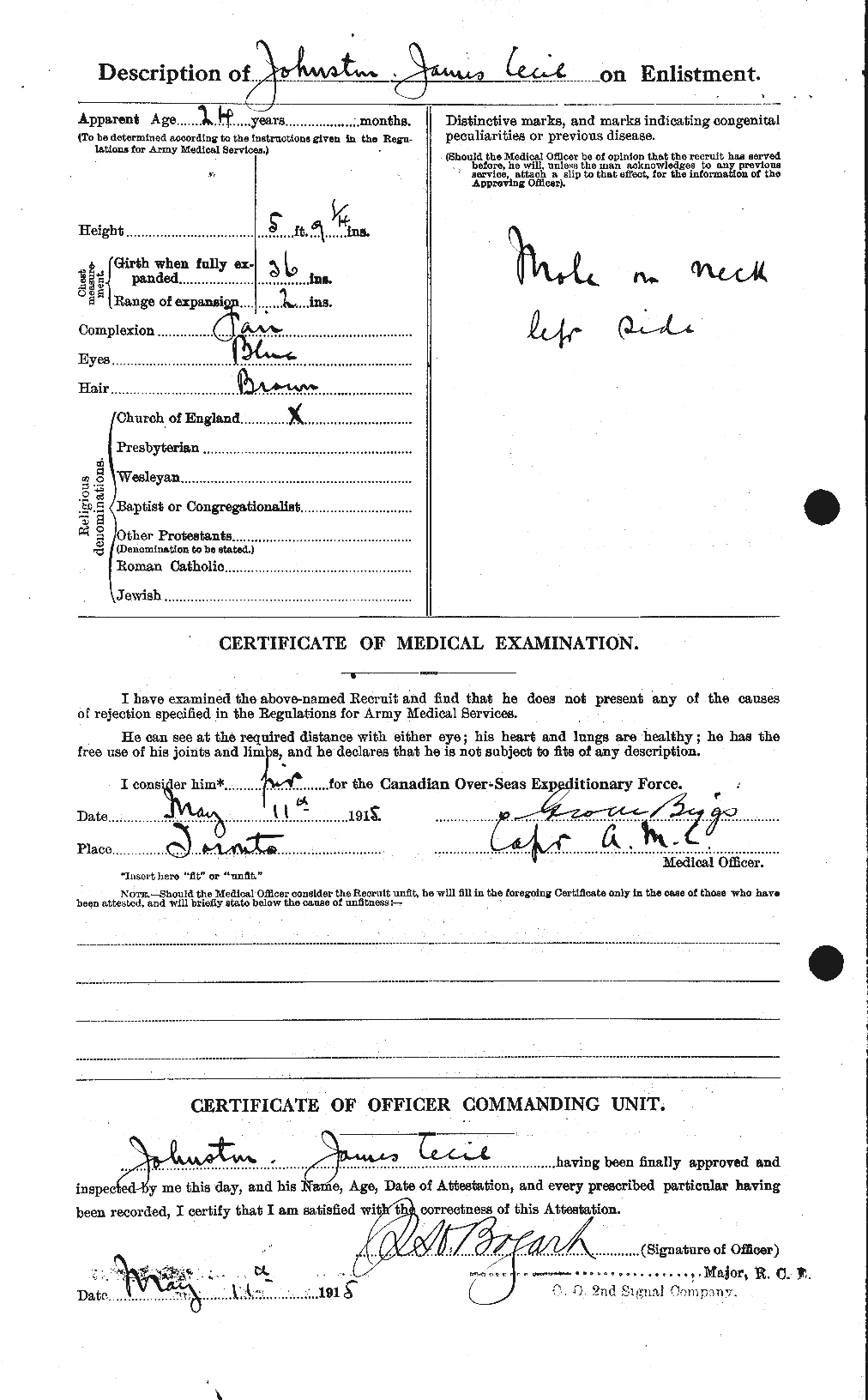 Personnel Records of the First World War - CEF 422725b