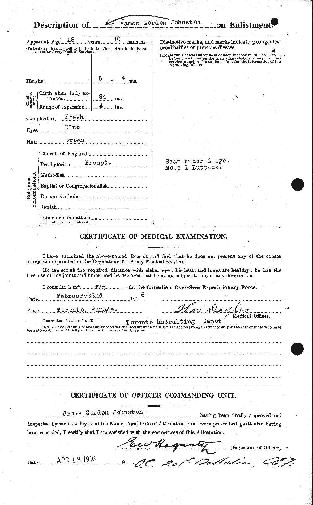 Personnel Records of the First World War - CEF 422734b