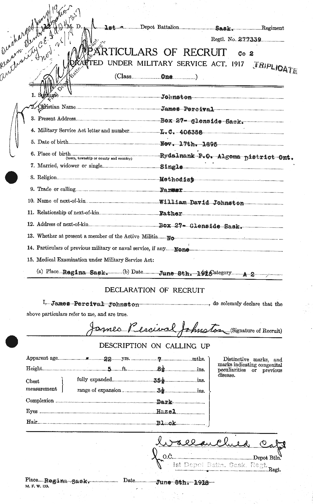 Personnel Records of the First World War - CEF 422748a