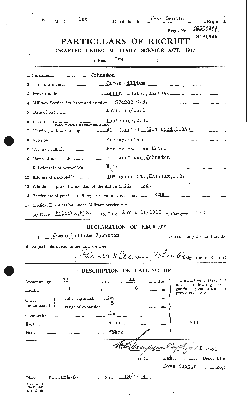 Personnel Records of the First World War - CEF 422760a