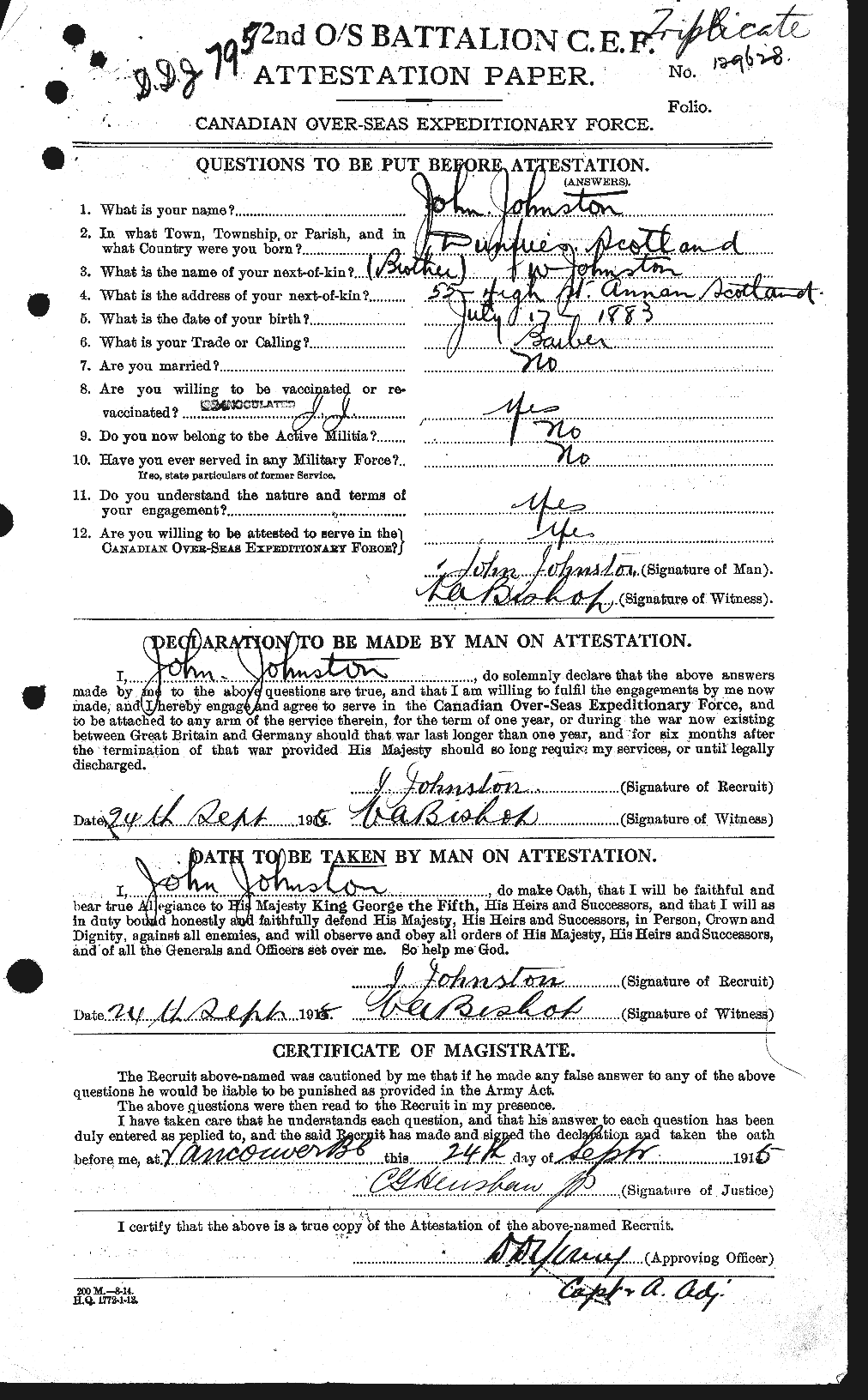 Personnel Records of the First World War - CEF 422776a
