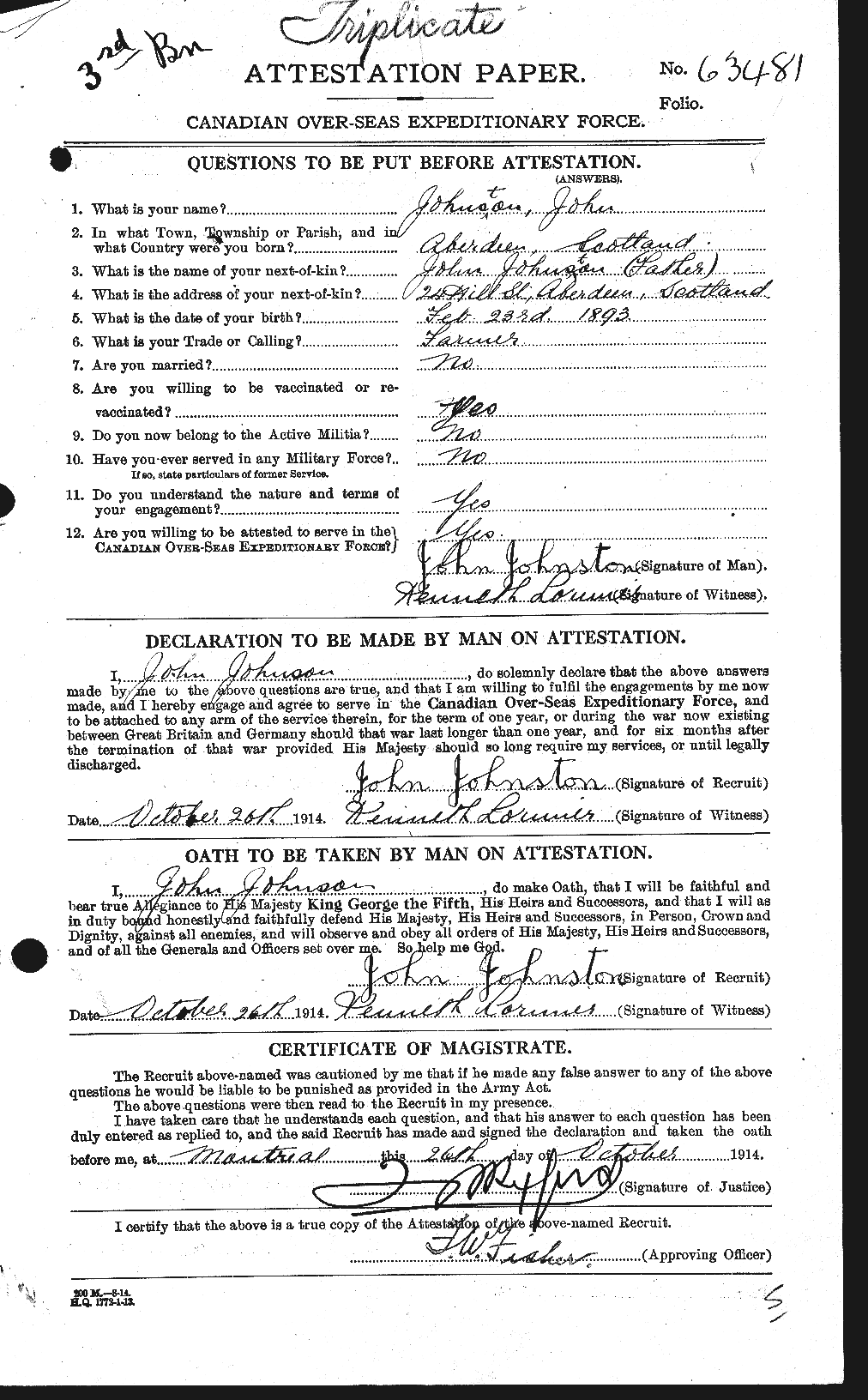 Personnel Records of the First World War - CEF 422780a