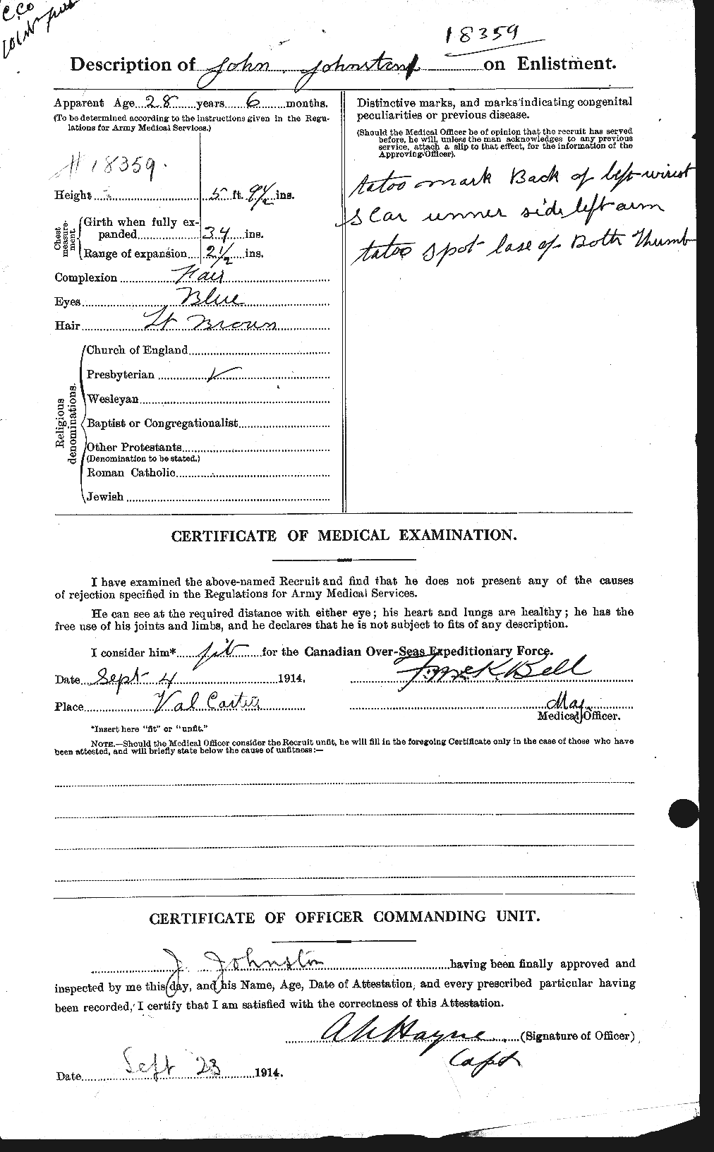 Personnel Records of the First World War - CEF 422795b
