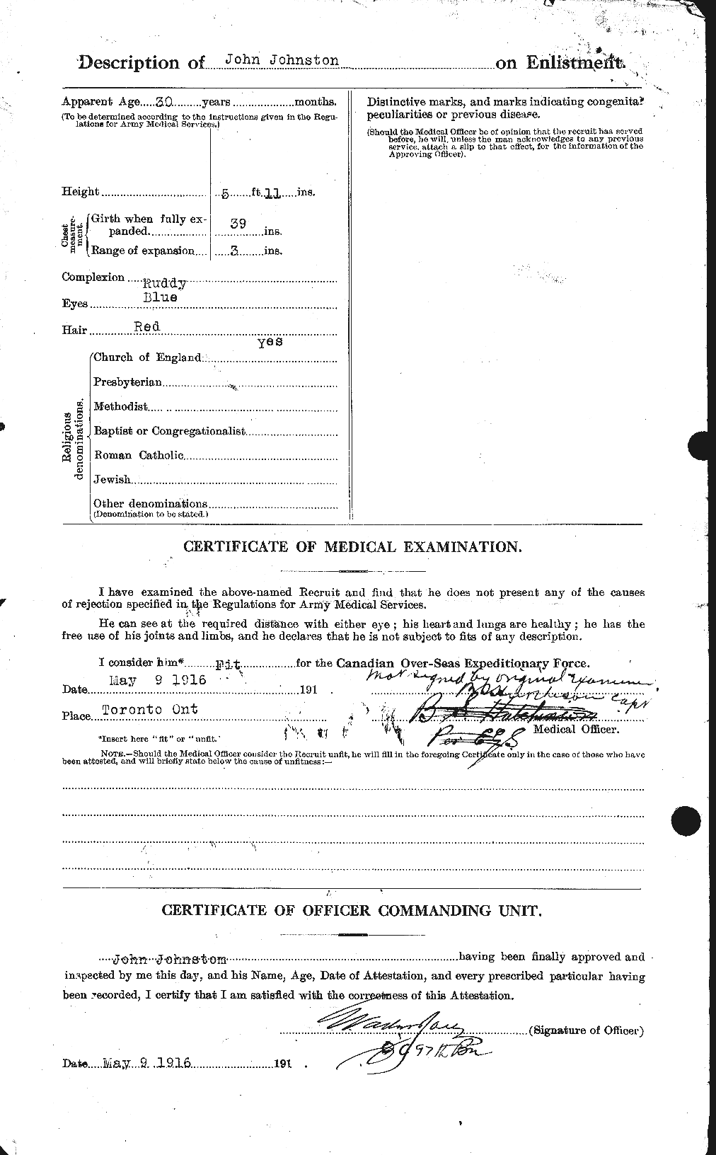 Personnel Records of the First World War - CEF 422801b