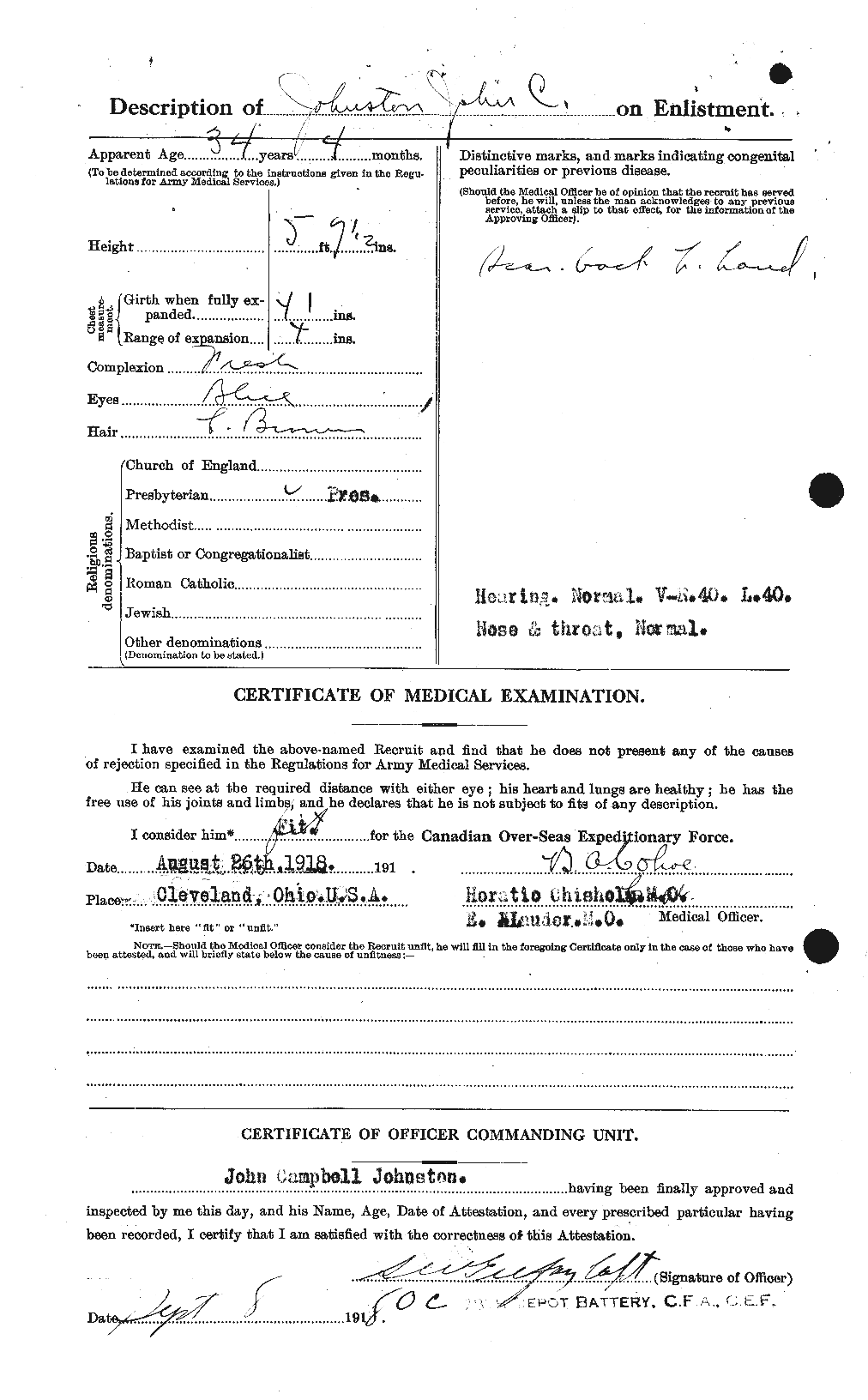 Personnel Records of the First World War - CEF 422820b
