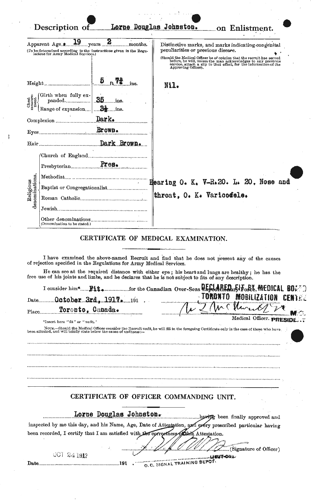 Personnel Records of the First World War - CEF 422957b