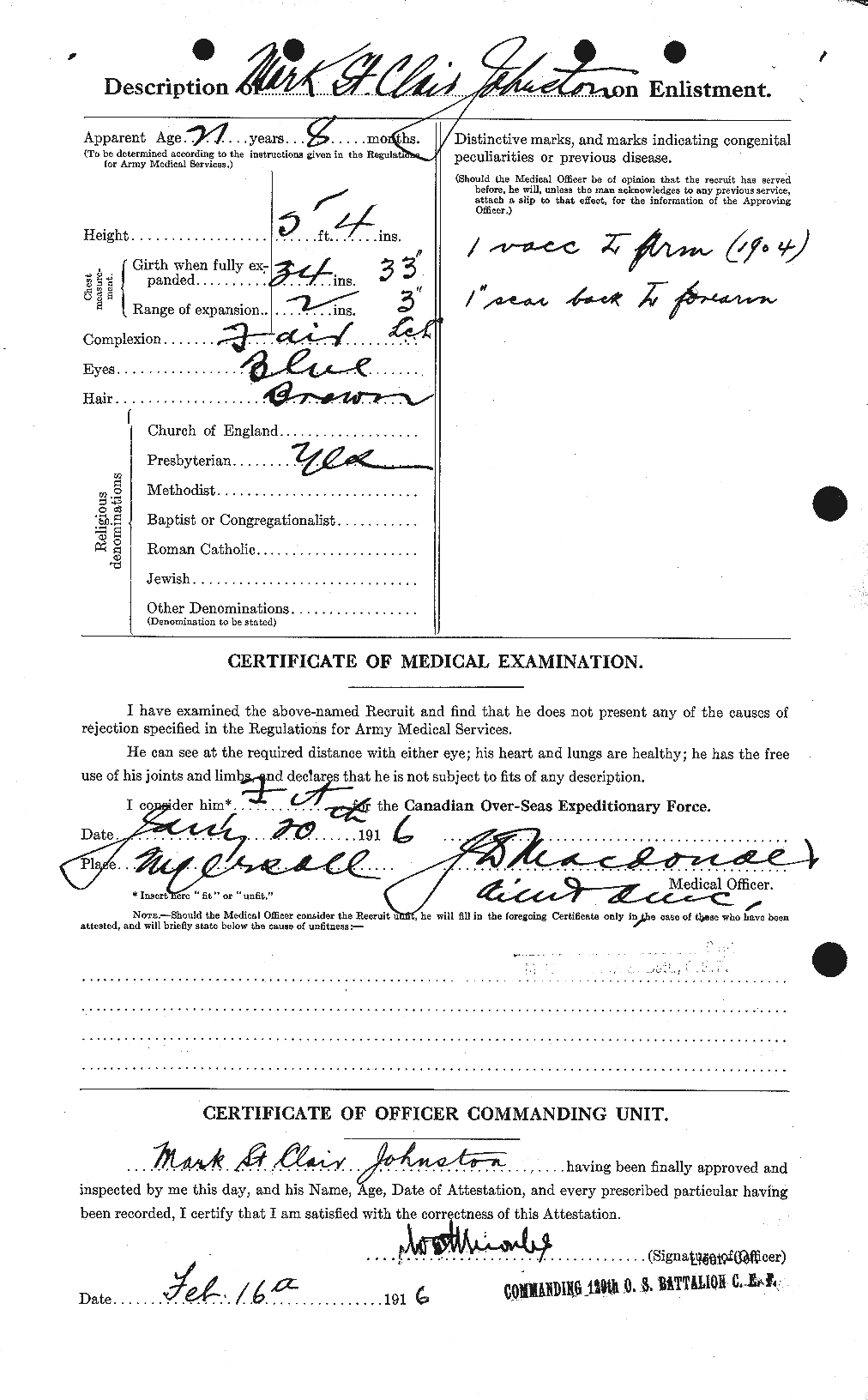 Personnel Records of the First World War - CEF 422970b