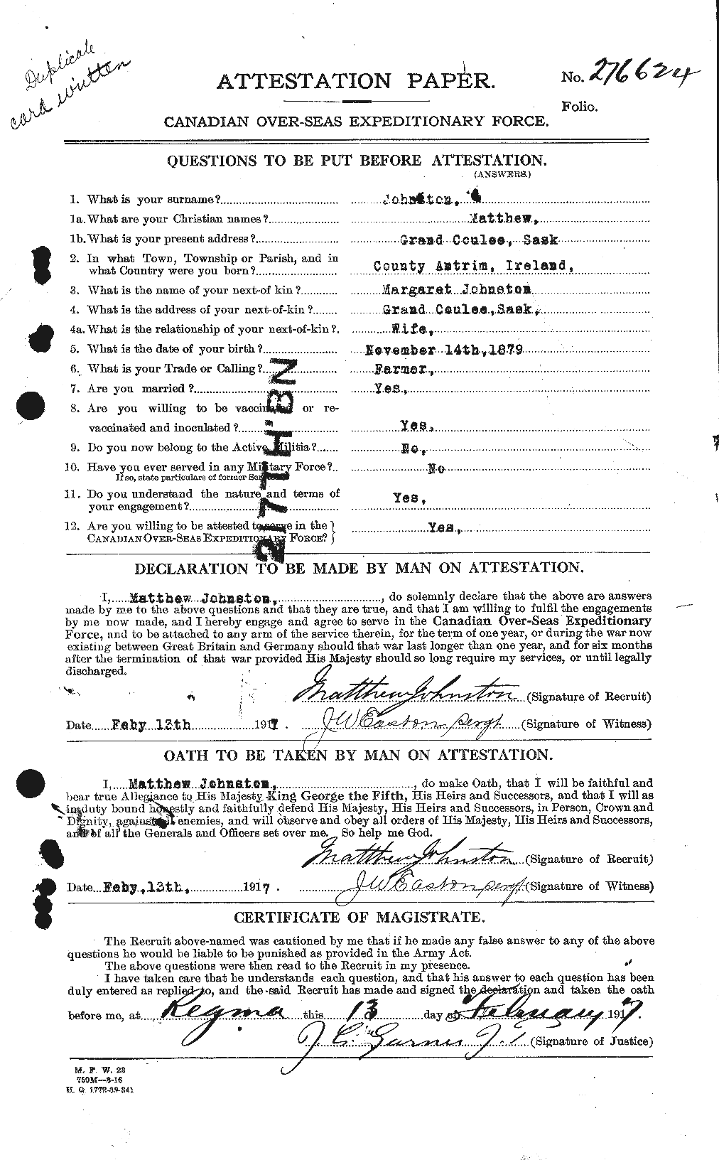 Personnel Records of the First World War - CEF 422978a