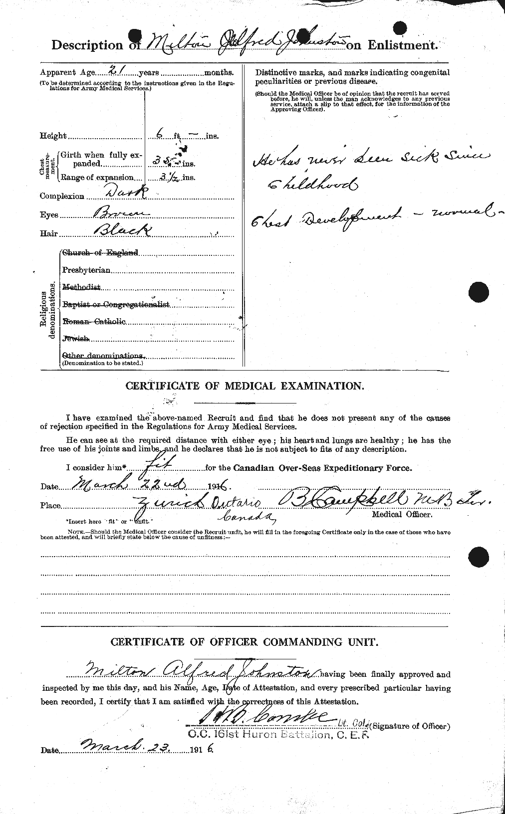 Personnel Records of the First World War - CEF 422991b