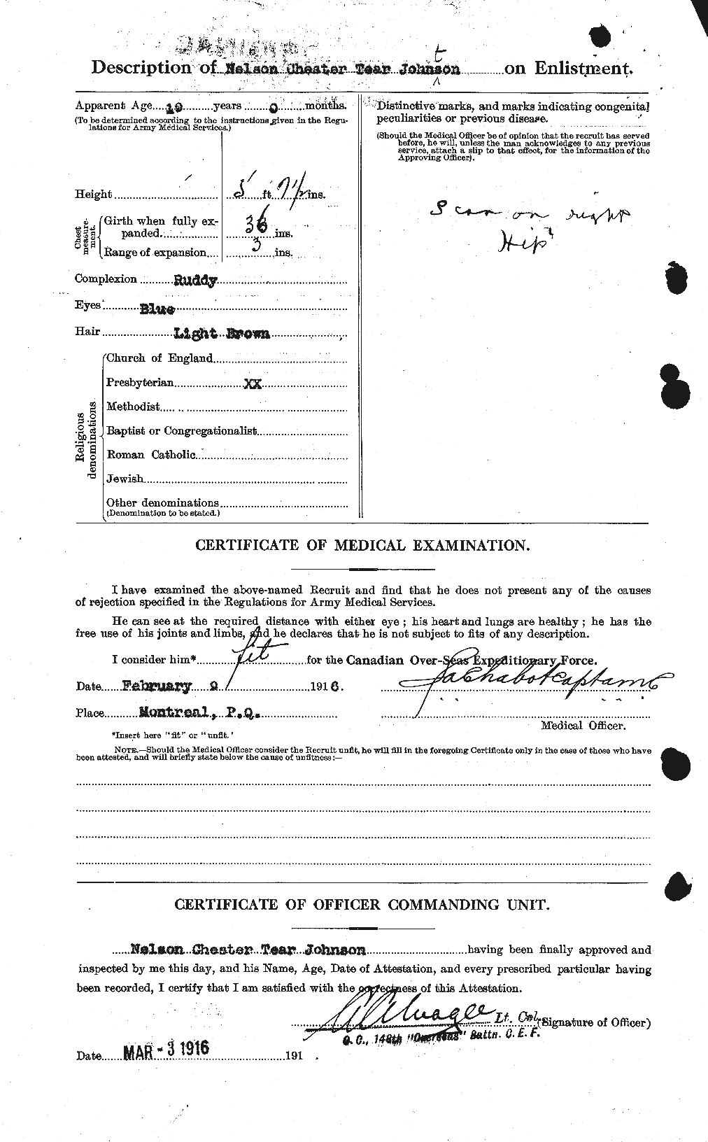 Personnel Records of the First World War - CEF 423000b