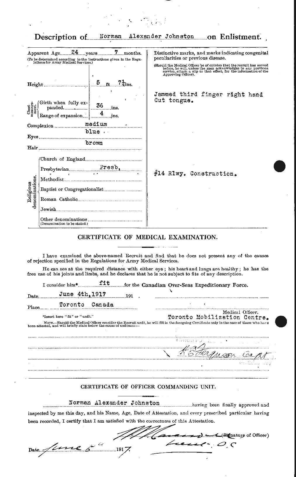 Personnel Records of the First World War - CEF 423005b