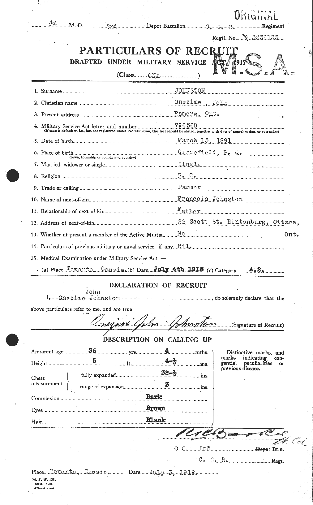 Personnel Records of the First World War - CEF 423012a
