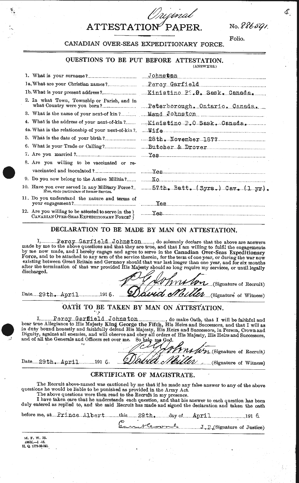 Personnel Records of the First World War - CEF 423026a