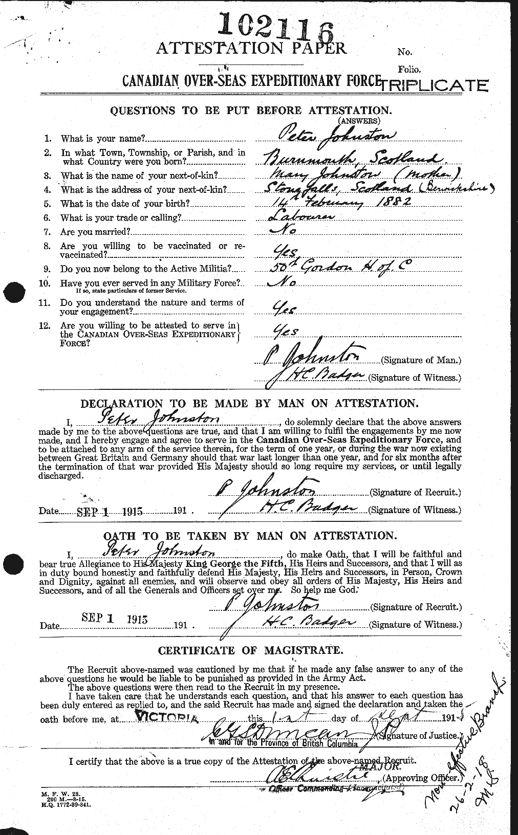 Personnel Records of the First World War - CEF 423038a