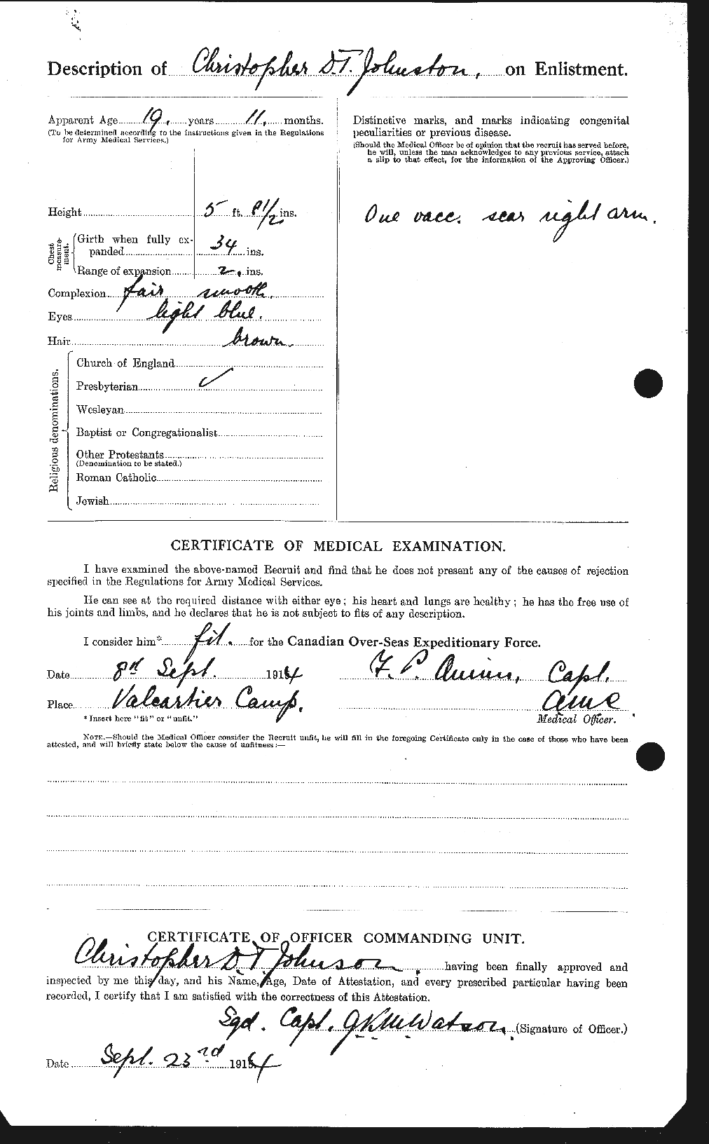 Personnel Records of the First World War - CEF 423129b