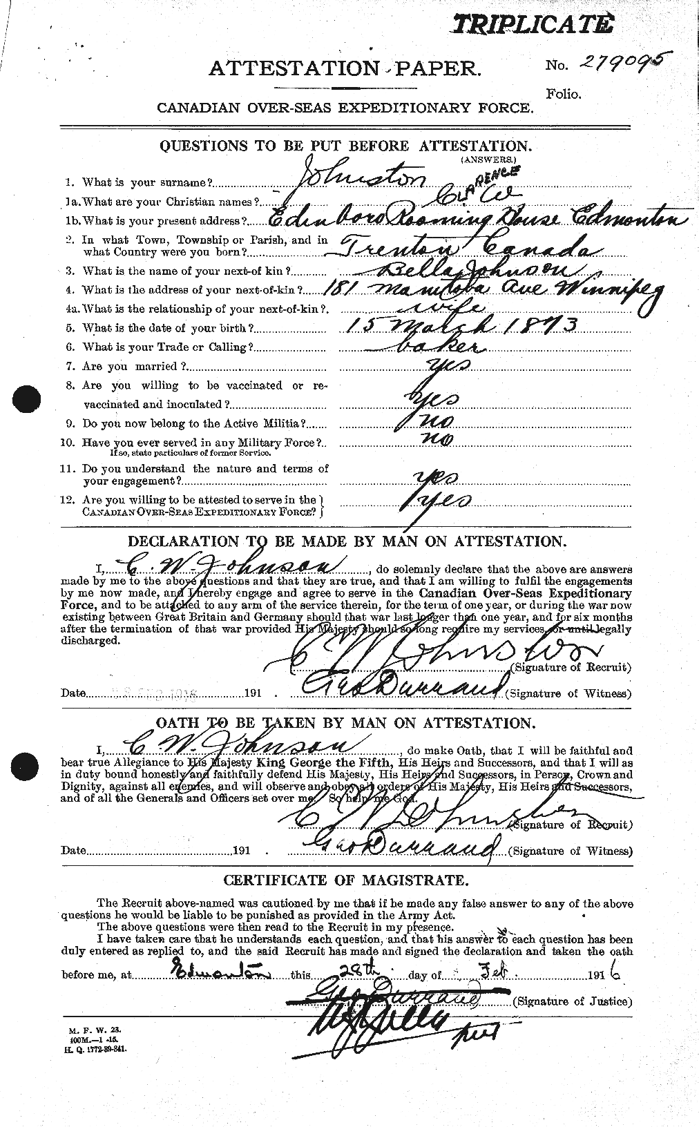 Personnel Records of the First World War - CEF 423133a