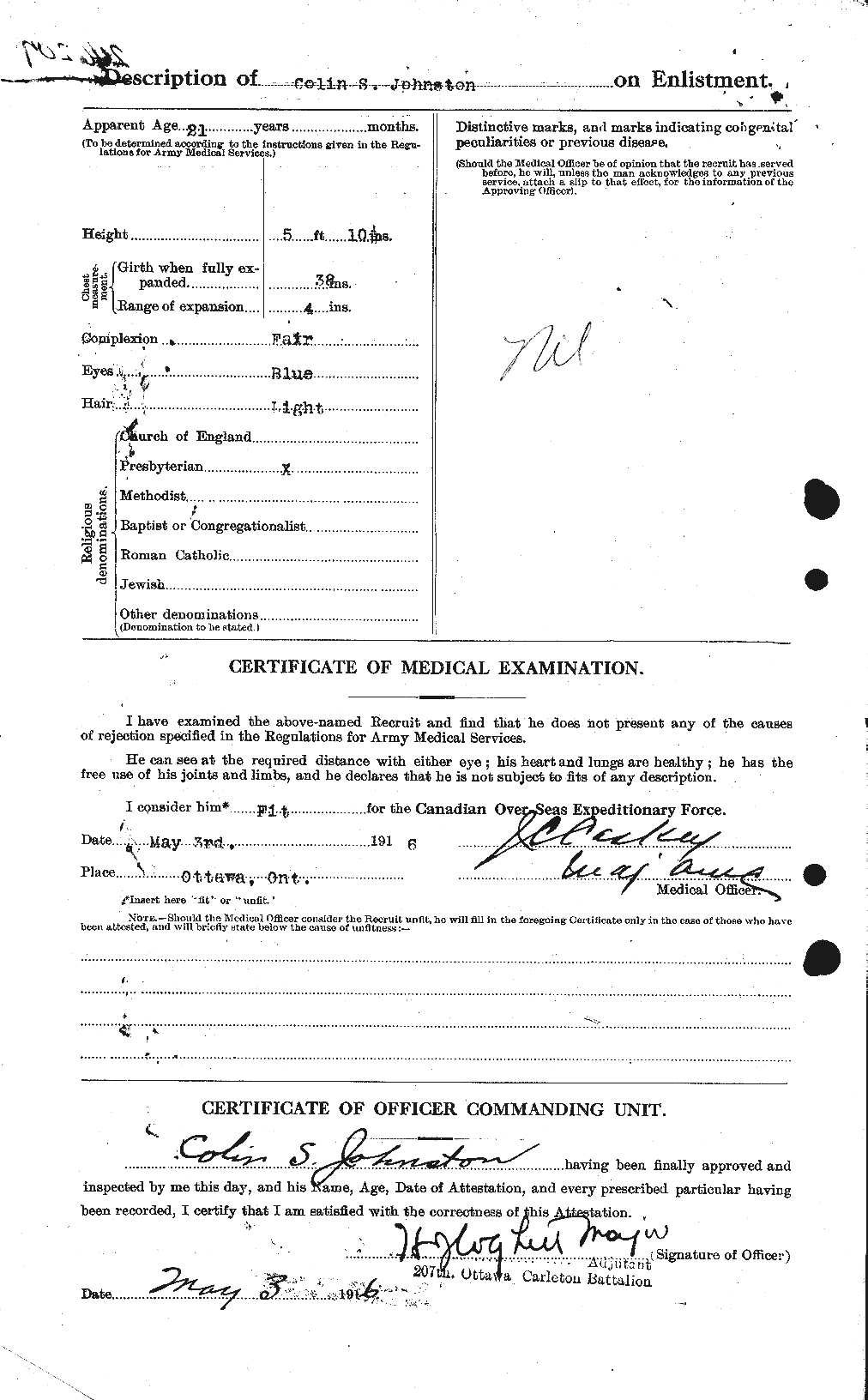 Personnel Records of the First World War - CEF 423145b
