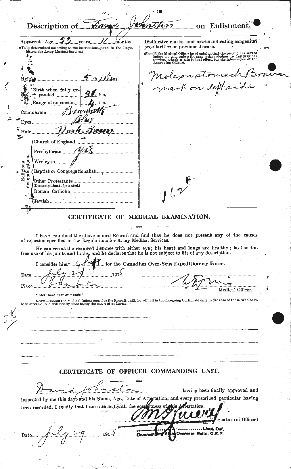 Personnel Records of the First World War - CEF 423150b