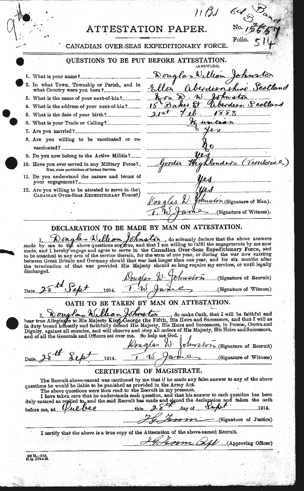 Personnel Records of the First World War - CEF 423186a