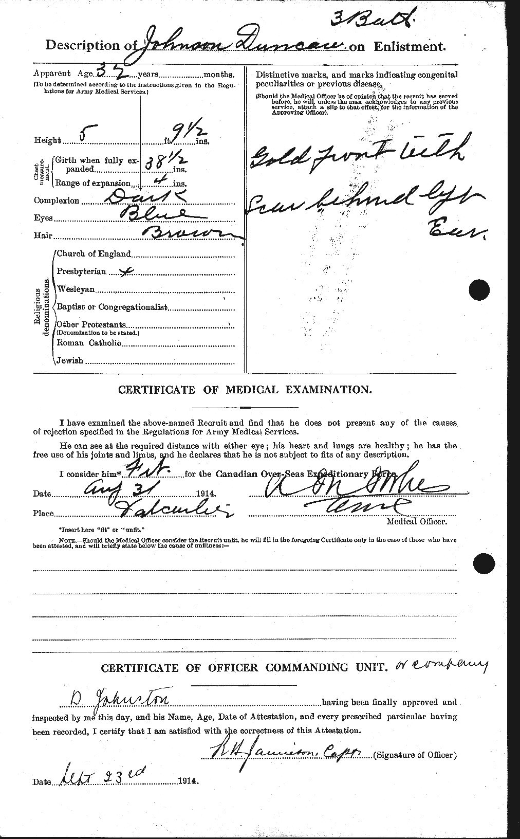 Personnel Records of the First World War - CEF 423187b
