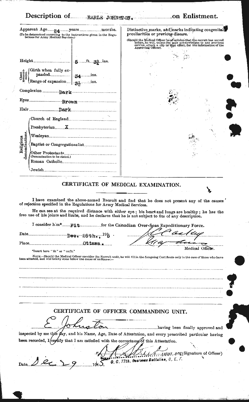 Personnel Records of the First World War - CEF 423199b