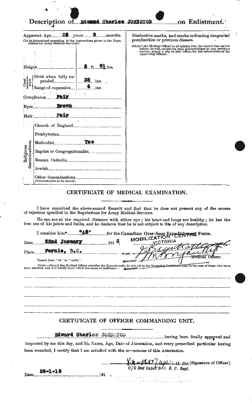 Personnel Records of the First World War - CEF 423225b