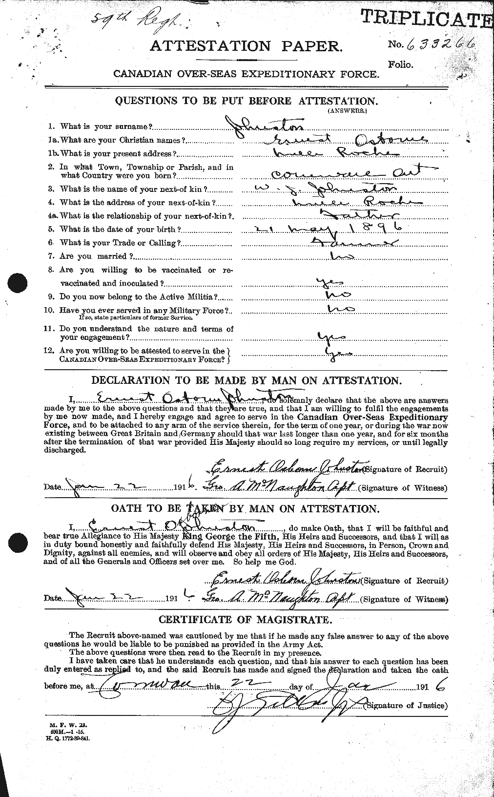 Personnel Records of the First World War - CEF 423248a