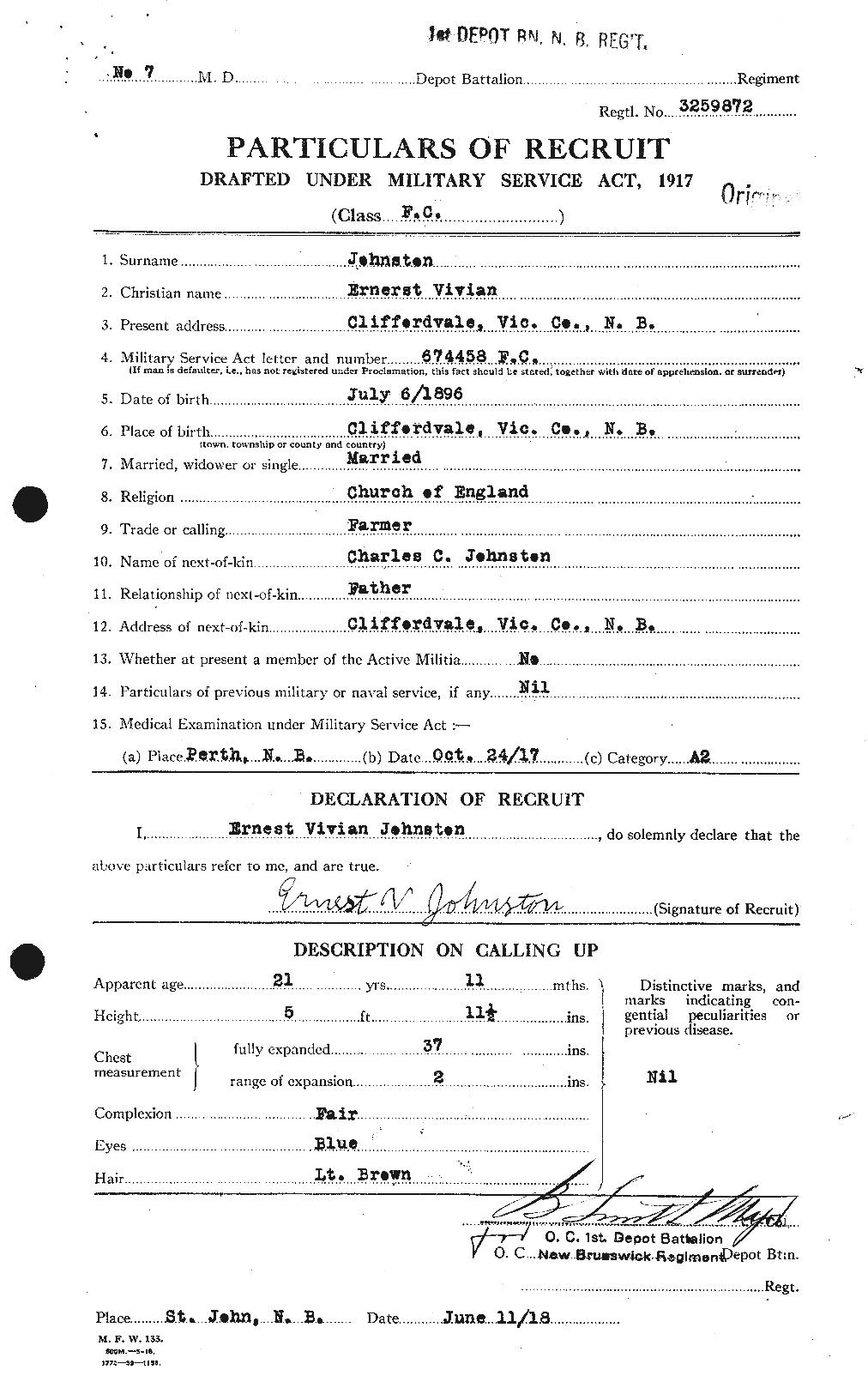 Personnel Records of the First World War - CEF 423249a