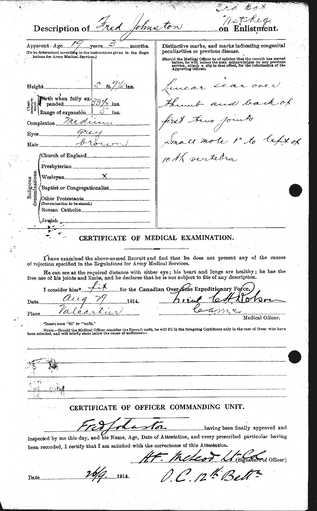 Personnel Records of the First World War - CEF 423290b