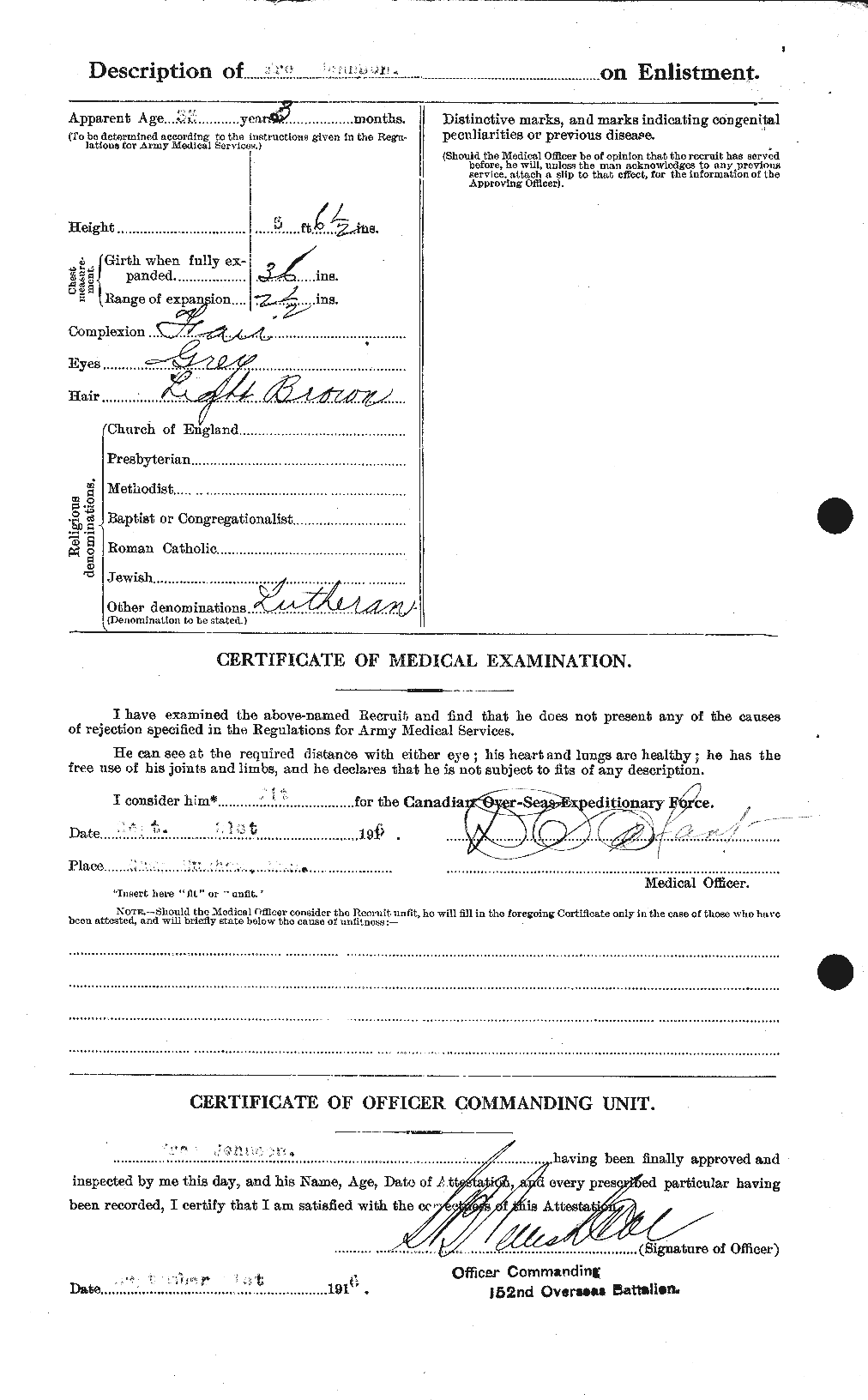 Personnel Records of the First World War - CEF 423292b