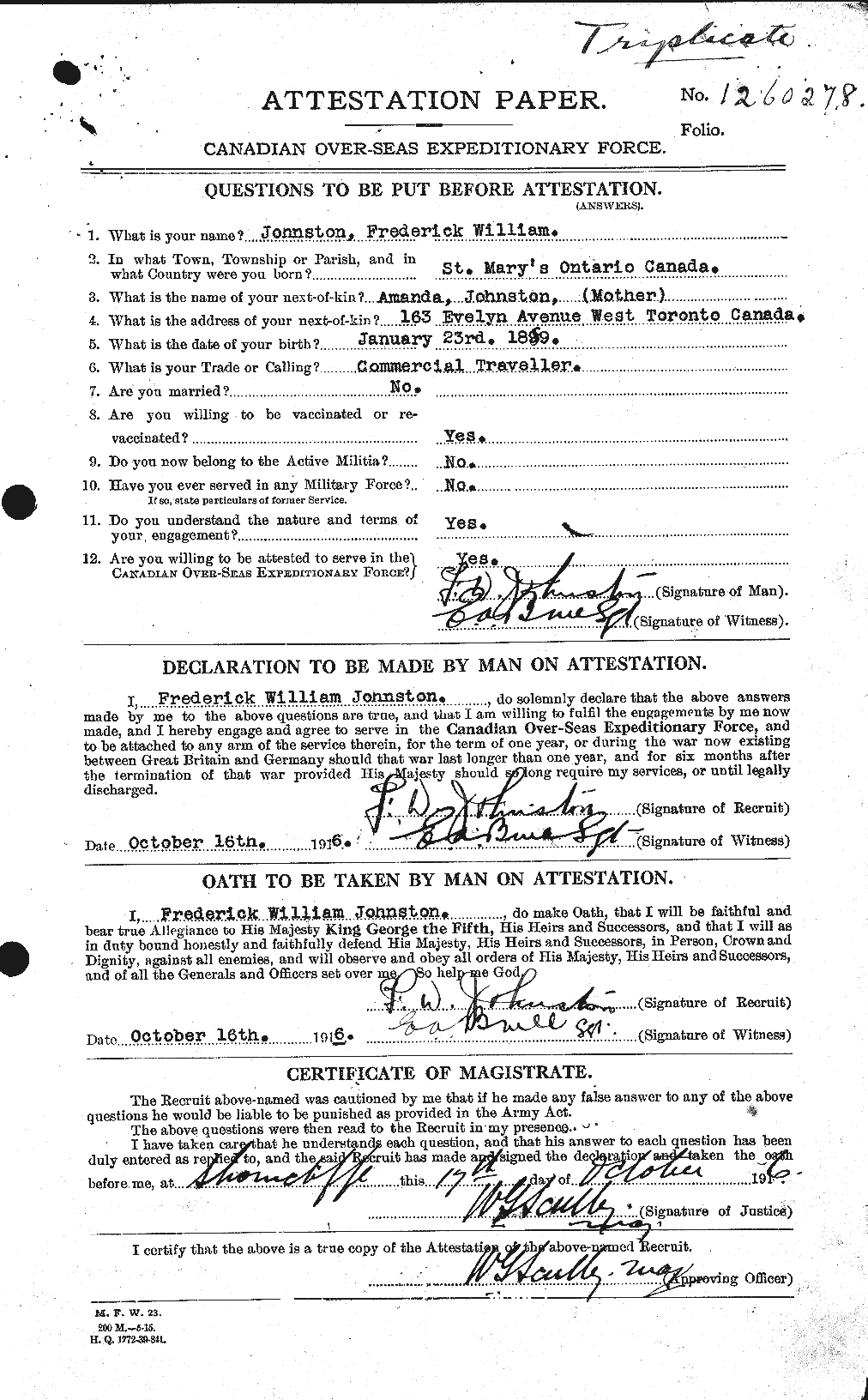 Personnel Records of the First World War - CEF 423304a